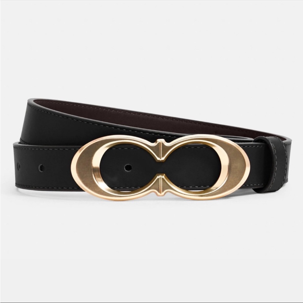 Coach Double C Buckle Belt